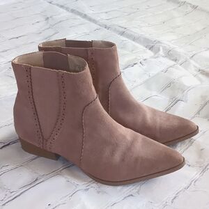 Women's Joe's Mica Chelsea Booties, Size 7.5, Rose Suede
